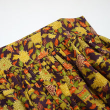 画像をギャラリービューアに読み込む, 小壺菊葉蝶模様【ギャザーラップスカート】