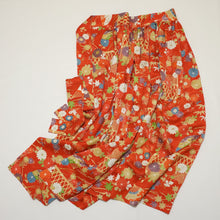 画像をギャラリービューアに読み込む, 菊に蝶模様【ギャザーラップスカート】