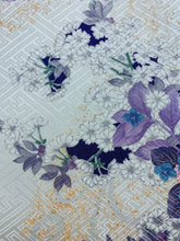 画像をギャラリービューアに読み込む, 洋花模様紗綾型地紋【ギャザーラップスカート】