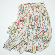 画像をギャラリービューアに読み込む, 金通し桧扇牡丹菊草模様【タックラップスカート】