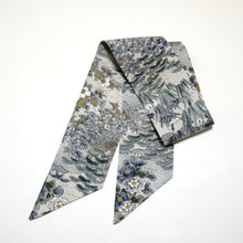 画像をギャラリービューアに読み込む, 雲波草花に家屋模様【短】