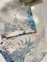 画像をギャラリービューアに読み込む, 花車に梅菊牡丹模様【長】