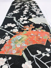 画像をギャラリービューアに読み込む, 破れ地紙に屋敷楓枝梅模様【ギャザーラップスカート】