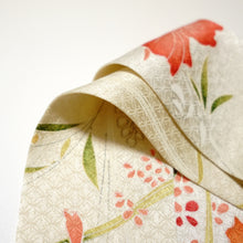 画像をギャラリービューアに読み込む, 紅葉に牡丹模様七宝地紋【短】