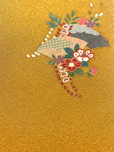 画像をギャラリービューアに読み込む, 地紙に草花模様【シュッケニ】