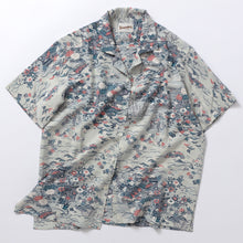 画像をギャラリービューアに読み込む, 家屋に草花橋模様【L】