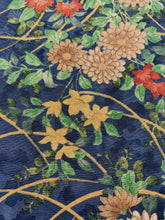 画像をギャラリービューアに読み込む, 菊に桔梗模様総紗綾型地紋【シュッケニ】