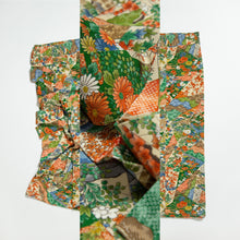 画像をギャラリービューアに読み込む, 裂取りに草花模様