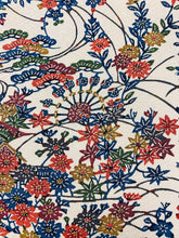 画像をギャラリービューアに読み込む, 家屋に草花模様総紗綾地紋【シュッケニ】