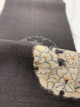 画像をギャラリービューアに読み込む, 雪輪の花模様織り出し手織り紬【M】