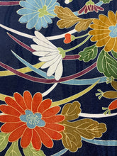 画像をギャラリービューアに読み込む, 藤地紋に総草花模様【M】