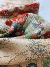 画像をギャラリービューアに読み込む, 垣根に草・御所車模様【シュッケニ】