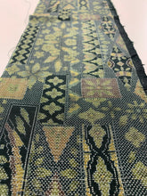 画像をギャラリービューアに読み込む, 短冊に花更紗織り出し本場泥大島紬5マルキ【L】