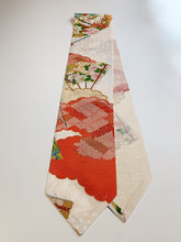 画像をギャラリービューアに読み込む, 雲に花扇模様御所車地紋【長】