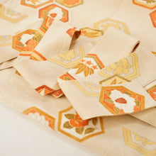 画像をギャラリービューアに読み込む, 亀甲草花模様に総花葉地紋【シュッケニ】