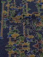 画像をギャラリービューアに読み込む, 枝葉に抽象模様織り出し本場泥大島紬5マルキ【S】