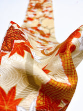 画像をギャラリービューアに読み込む, 梅に紅葉・疋田模様総流水地紋【タックタイプ】