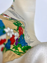 画像をギャラリービューアに読み込む, 破れ色紙に草花模様総霧地紋【ギャザータイプ】