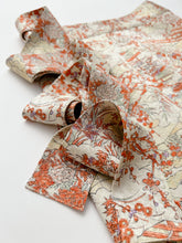 画像をギャラリービューアに読み込む, 屏風に花鳥模様総葉地紋