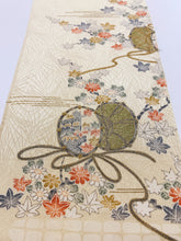 画像をギャラリービューアに読み込む, 鼓に菊・楓模様総地紋【シュッケニ】