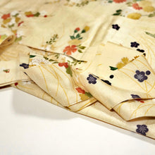 画像をギャラリービューアに読み込む, 草花模様格子地紋【シュッケニ】