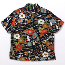 画像をギャラリービューアに読み込む, 藤地紋に総草花模様【M】