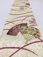 画像をギャラリービューアに読み込む, 金彩の総霧地紋に扇模様【シュッケニ】