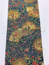 画像をギャラリービューアに読み込む, 草木染絵皿に草花・時代人物模様(証紙あり)【シュッケニ】※丈76㎝