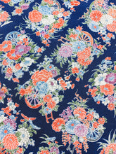 画像をギャラリービューアに読み込む, 菱に花車尽くし模様【シュッケニ】