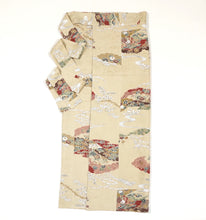 画像をギャラリービューアに読み込む, 雲に流水・草花模様総雲地紋【シュッケニ】