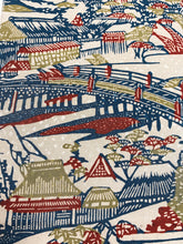 画像をギャラリービューアに読み込む, 家屋に草花模様総斑点地紋