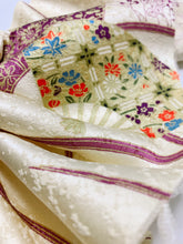 画像をギャラリービューアに読み込む, 金彩の総霧地紋に扇模様【シュッケニ】