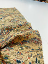 画像をギャラリービューアに読み込む, 屋敷に御所車松竹梅模様手織り紬【L】