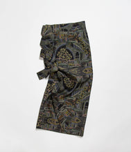 画像をギャラリービューアに読み込む, 橋に家屋風景模様織り出し本場泥大島紬5マルキ