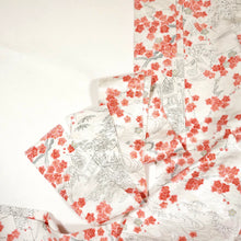 画像をギャラリービューアに読み込む, 流水に枝梅・屋敷風景模様総扇地紋【ギャザータイプ】