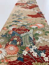 画像をギャラリービューアに読み込む, 垣根に草・御所車模様【シュッケニ】