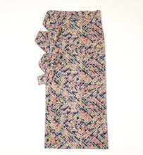 画像をギャラリービューアに読み込む, 変わり桧垣に秋草模様手織り真綿紬【シュッケニ】