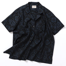 画像をギャラリービューアに読み込む, 麻の葉に華紋織り出し本場泥大島紬着物5マルキ【L】
