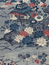 画像をギャラリービューアに読み込む, 家屋に草花橋模様【L】