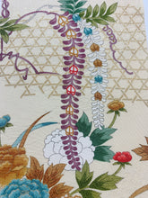 画像をギャラリービューアに読み込む, 籠目に藤菊模様【シュッケニ】