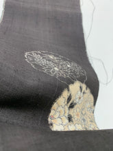 画像をギャラリービューアに読み込む, 雪輪の花模様織り出し手織り紬【M】