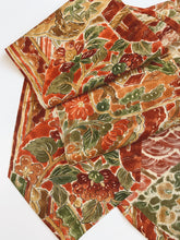 画像をギャラリービューアに読み込む, 筆描き花鳥に風景模様【長】