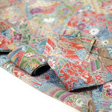 画像をギャラリービューアに読み込む, 色紙に花古典柄模様【シュッケニ】