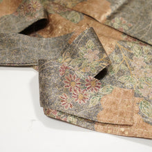 画像をギャラリービューアに読み込む, 雲に秋草模様総楓地紋【シュッケニ】