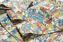 画像をギャラリービューアに読み込む, 家屋に草花模様総斑点地紋
