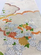 画像をギャラリービューアに読み込む, 地紙地紋の草花模様【タックタイプ】※化繊