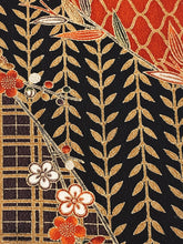画像をギャラリービューアに読み込む, 【三田村環】金彩枝梅に格子・網目模様