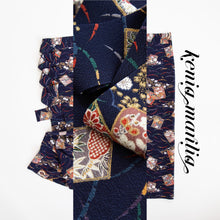 画像をギャラリービューアに読み込む, 色紙に花古典柄模様