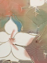 画像をギャラリービューアに読み込む, 抽象水彩大花模様【シュッケニ】