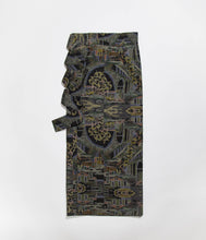 画像をギャラリービューアに読み込む, 橋に家屋風景模様織り出し本場泥大島紬5マルキ